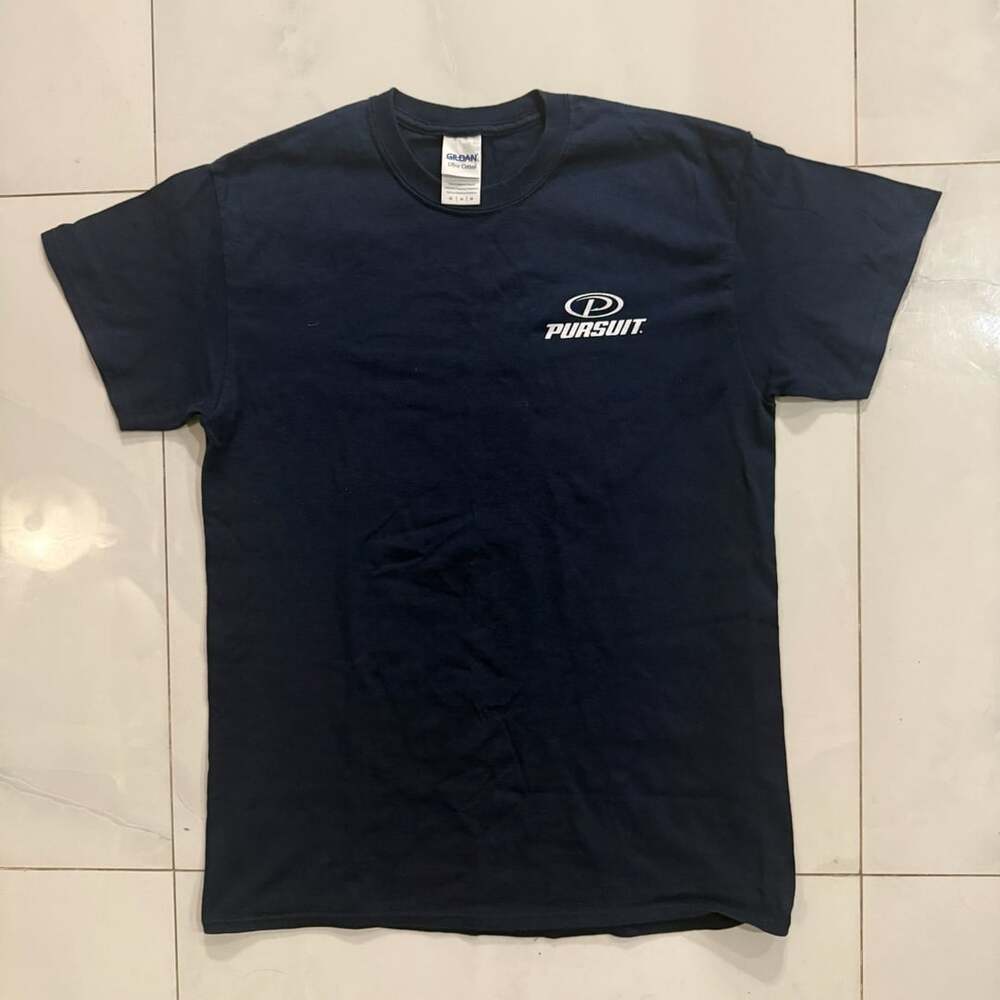 Gildan Pursuit T-Shirt Size Navy Veterans Graphic Tee